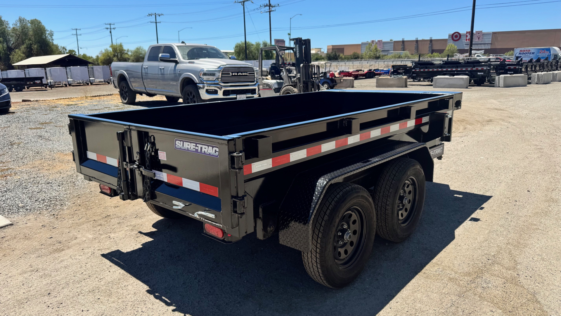 New 5x10 Tandem Axle 7K Dump Trailer