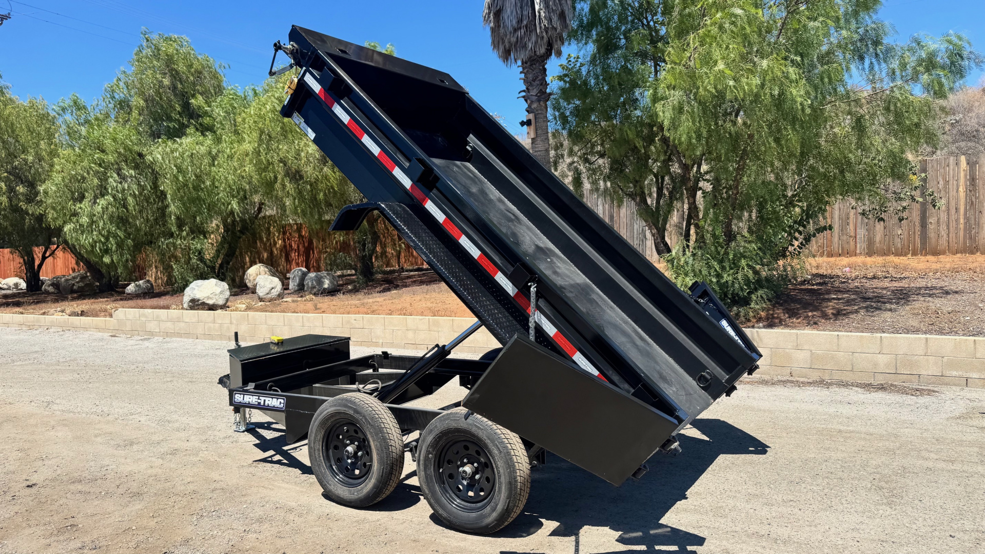 New 5x10 Tandem Axle 7K Dump Trailer