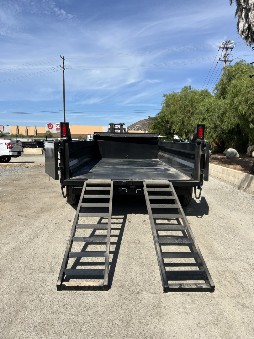 New 7x14 Tandem Axle 14K Scissor Dump Trailer