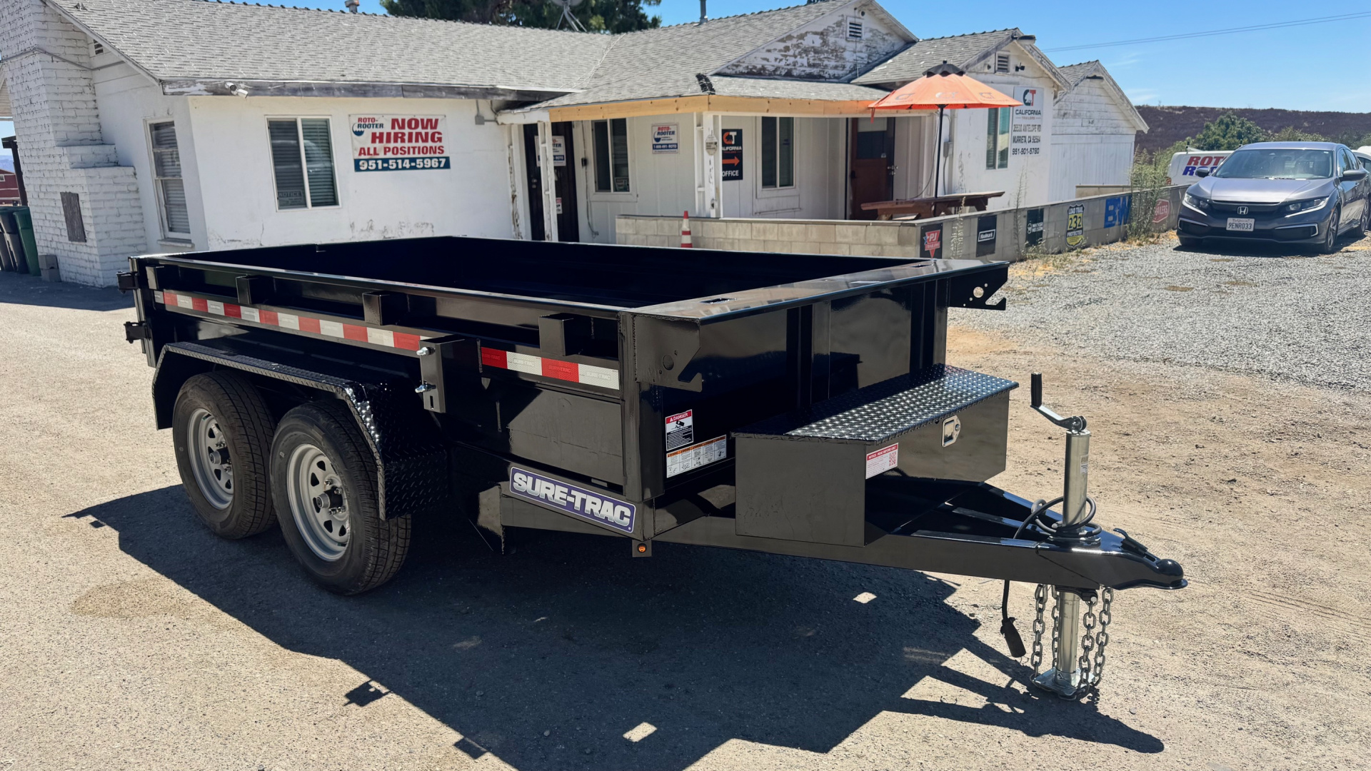 New 5x10 Tandem Axle 7K Dump Trailer