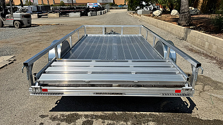 New 76"x12' Single Axle 3K Aluminum Utility Trailer