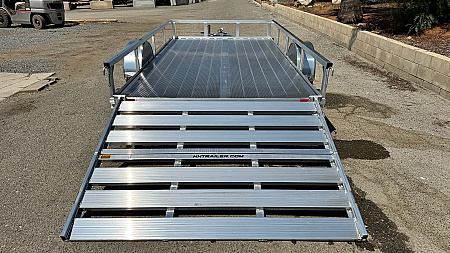 New 76"x12' Single Axle 3K Aluminum Utility Trailer