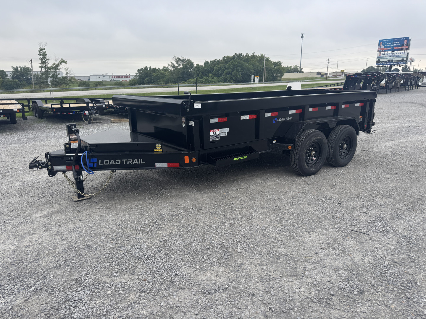 New 2026 Load Trail 83"x14' Scissor Lift Dump Trailer