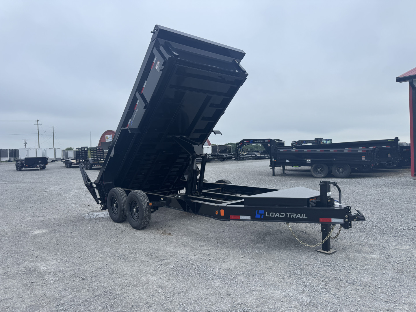 New 2026 Load Trail 83"x14' Scissor Lift Dump Trailer