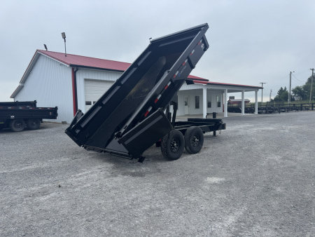 New 2026 Load Trail 83"x14' Scissor Lift Dump Trailer
