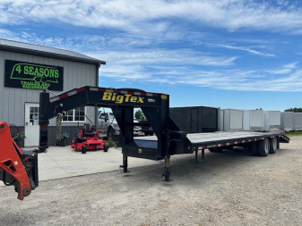 Used 2014 Big Tex Trailers 102 X30' GN DECKOVER 22,500 GVWR Equipment Trailer