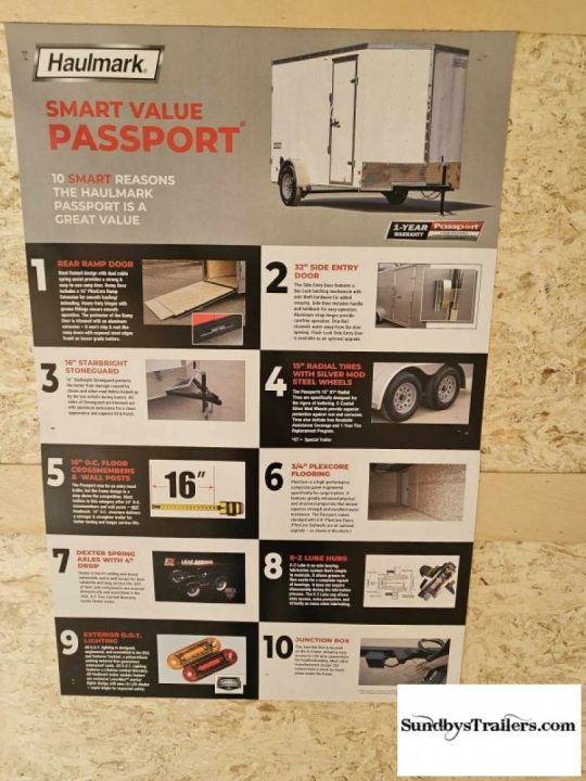 New 2025 Haulmark Passport 6x12' Cargo / Enclosed Trailer