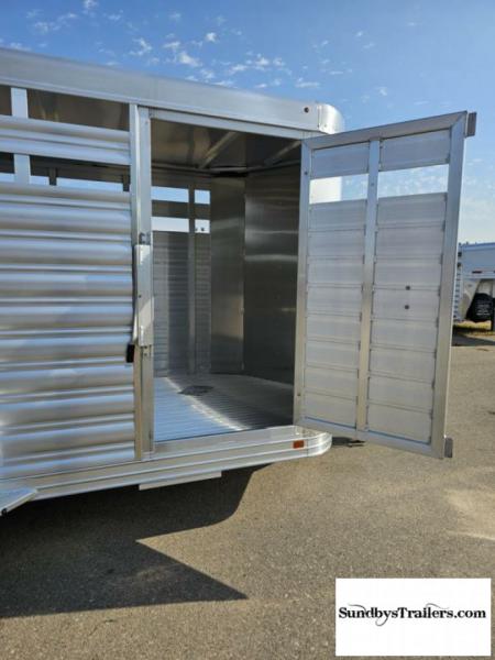 New 2025 Featherlite 6.6x16' Stock Trailer