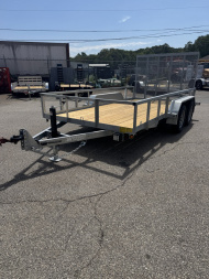 New 2026 Wright 82 X14' Galvanized Utility Trailer