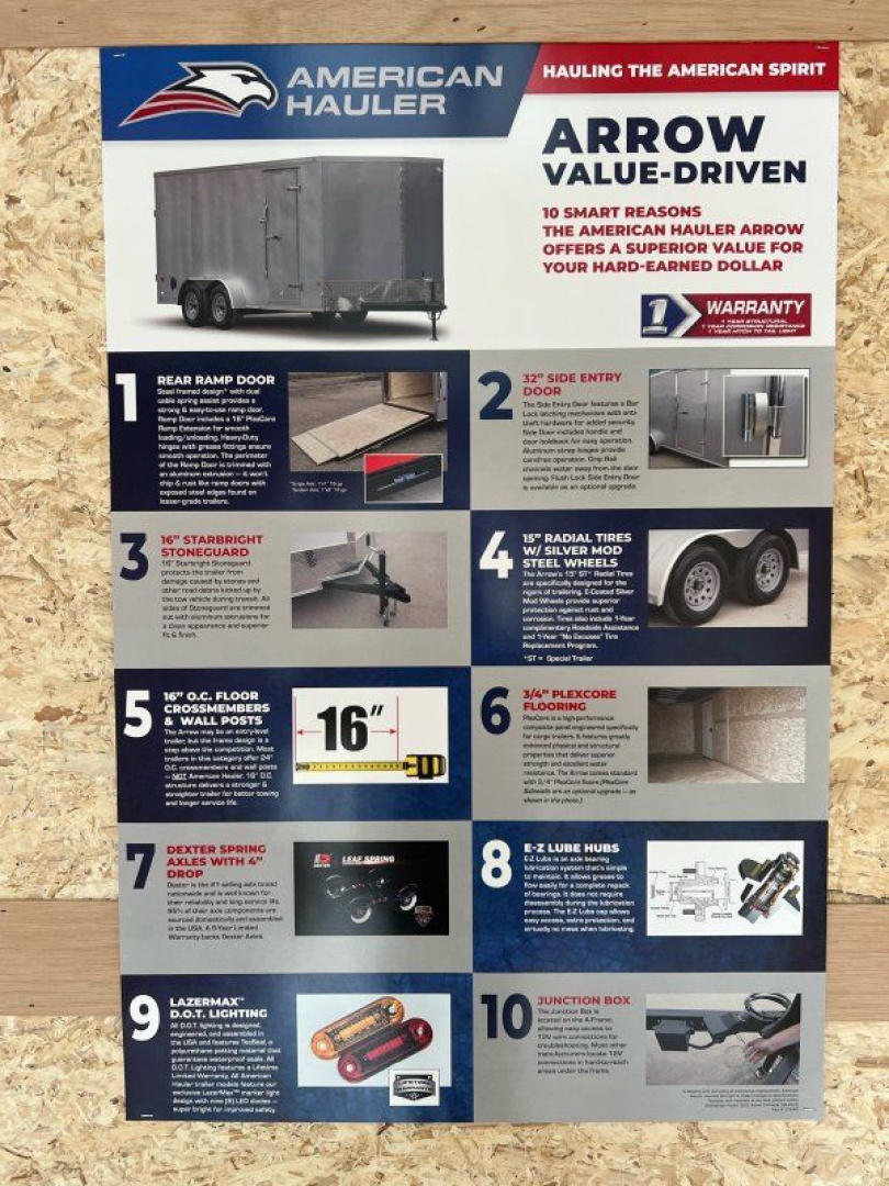 New 2026 American Hauler AR8524T3-D Cargo / Enclosed Trailer