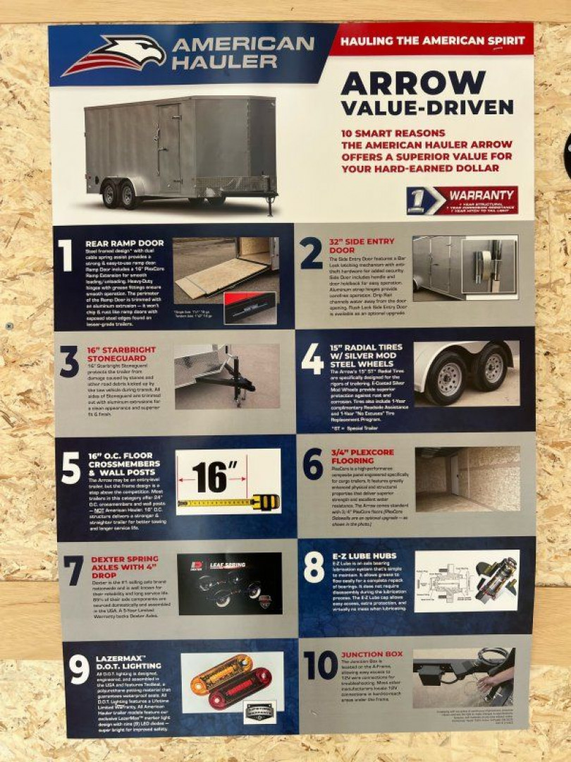 New 2026 American Hauler AR714T2-D Cargo / Enclosed Trailer