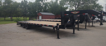 New 2025 H and H Trailer 102x25+5 HD Low Profile Dovetail Super Deluxe Ramps Gooseneck Deckover Trailer  22.5K