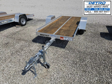 New 2022 Aluma 8605 Tilt 50" x 10' 2K Torsion Idler Snowmobile/Utility Trailer