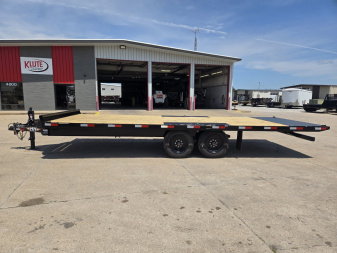 New 2026 H&H TRAILERS 102x22 Power Tilt Bumper Pull Deckover Trailer 17.6K Equipment Trailer