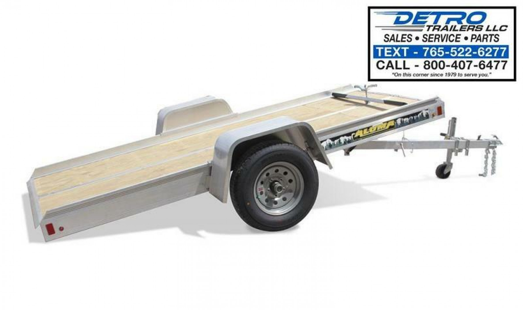 New 2022 Aluma 8605 Tilt 50" x 10' 2K Torsion Idler Snowmobile/Utility Trailer