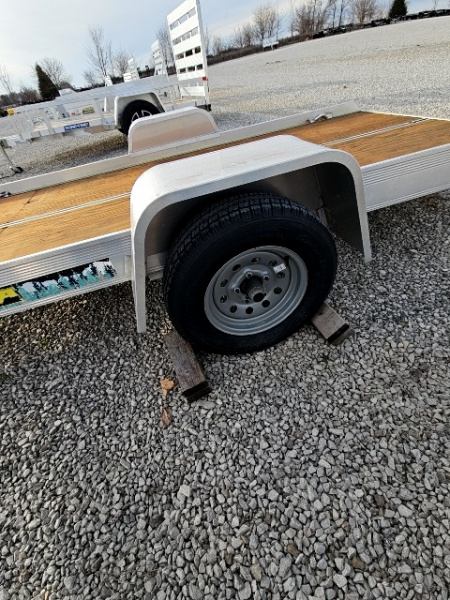 New 2022 Aluma 8605 Tilt 50" x 10' 2K Torsion Idler Snowmobile/Utility Trailer