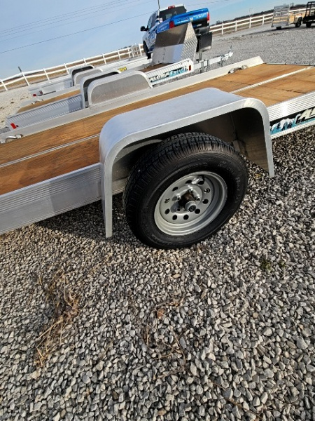 New 2022 Aluma 8605 Tilt 50" x 10' 2K Torsion Idler Snowmobile/Utility Trailer