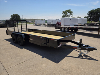 New 2026 H&H TRAILERS 82x18 Solid Side Utility Trailer 10K Tandem Utility Trailer