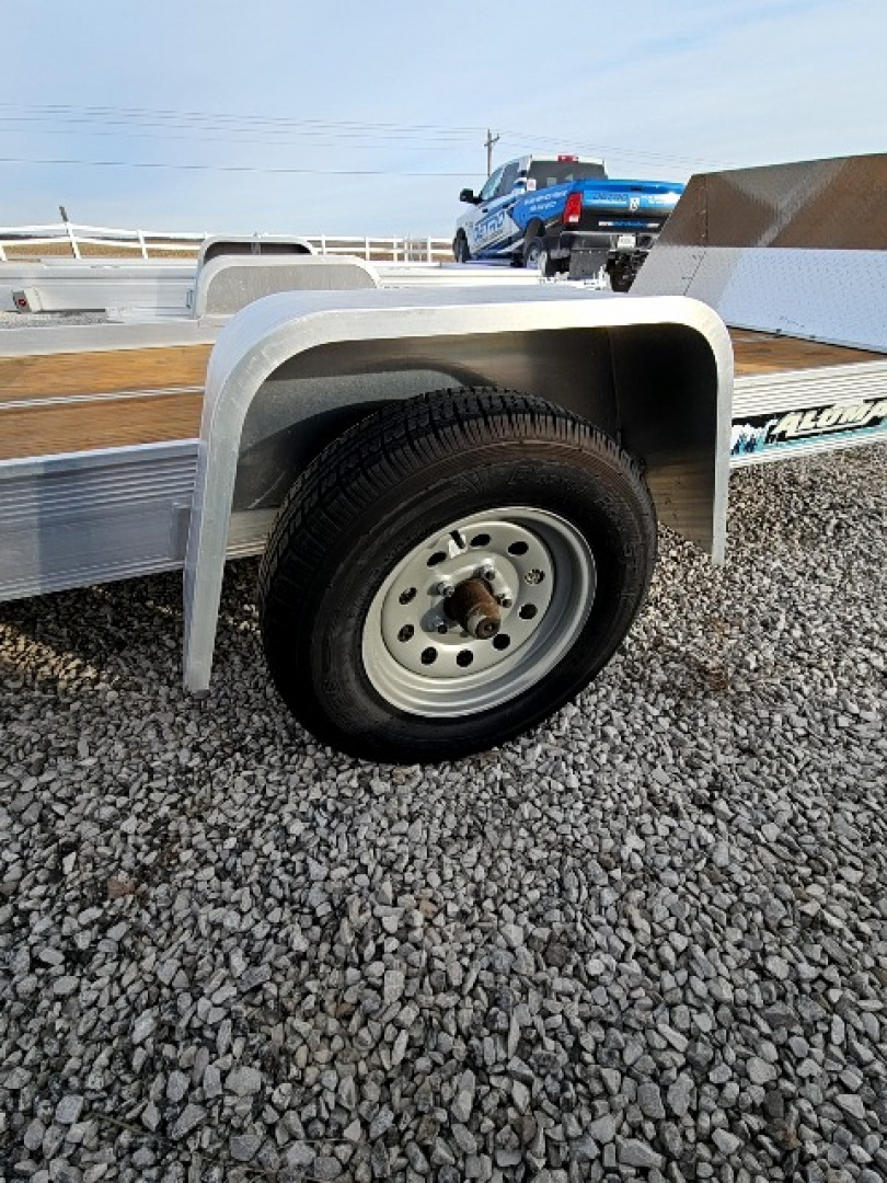 New 2022 Aluma 8605 Tilt 50" x 10' 2K Torsion Idler Snowmobile/Utility Trailer