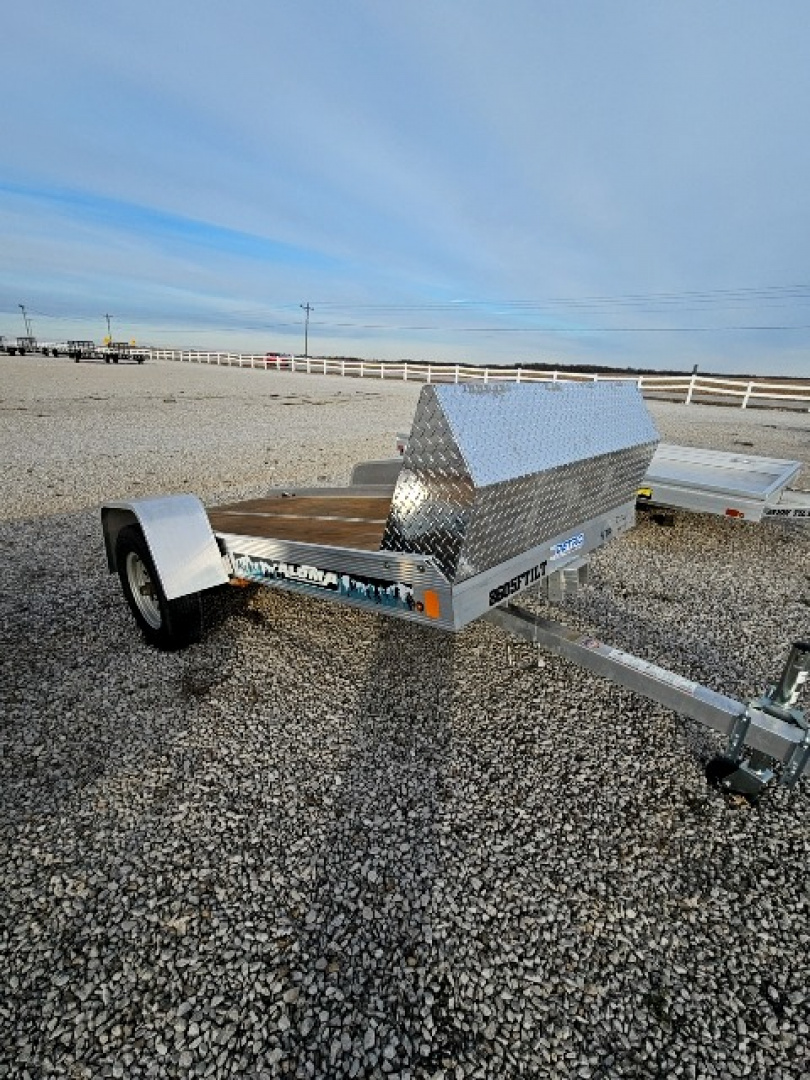 New 2022 Aluma 8605 Tilt 50" x 10' 2K Torsion Idler Snowmobile/Utility Trailer