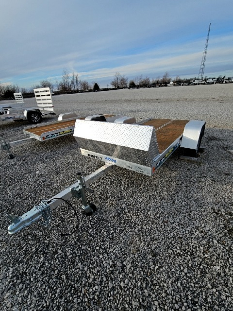 New 2022 Aluma 8605 Tilt 50" x 10' 2K Torsion Idler Snowmobile/Utility Trailer