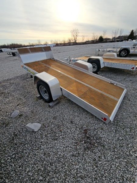 New 2022 Aluma 8605 Tilt 50" x 10' 2K Torsion Idler Snowmobile/Utility Trailer