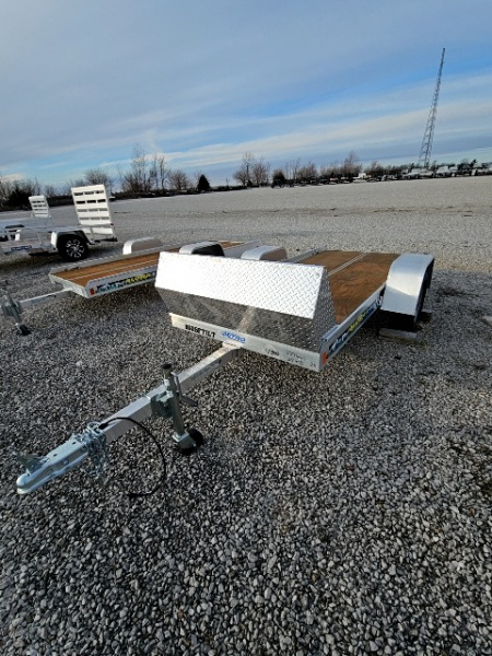 New 2022 Aluma 8605 Tilt 50" x 10' 2K Torsion Idler Snowmobile/Utility Trailer
