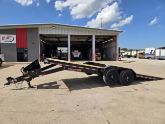 New 2025 H and H Trailer 82x22 Electric Tilt Speed Loader Car Hauler Trailer  14k