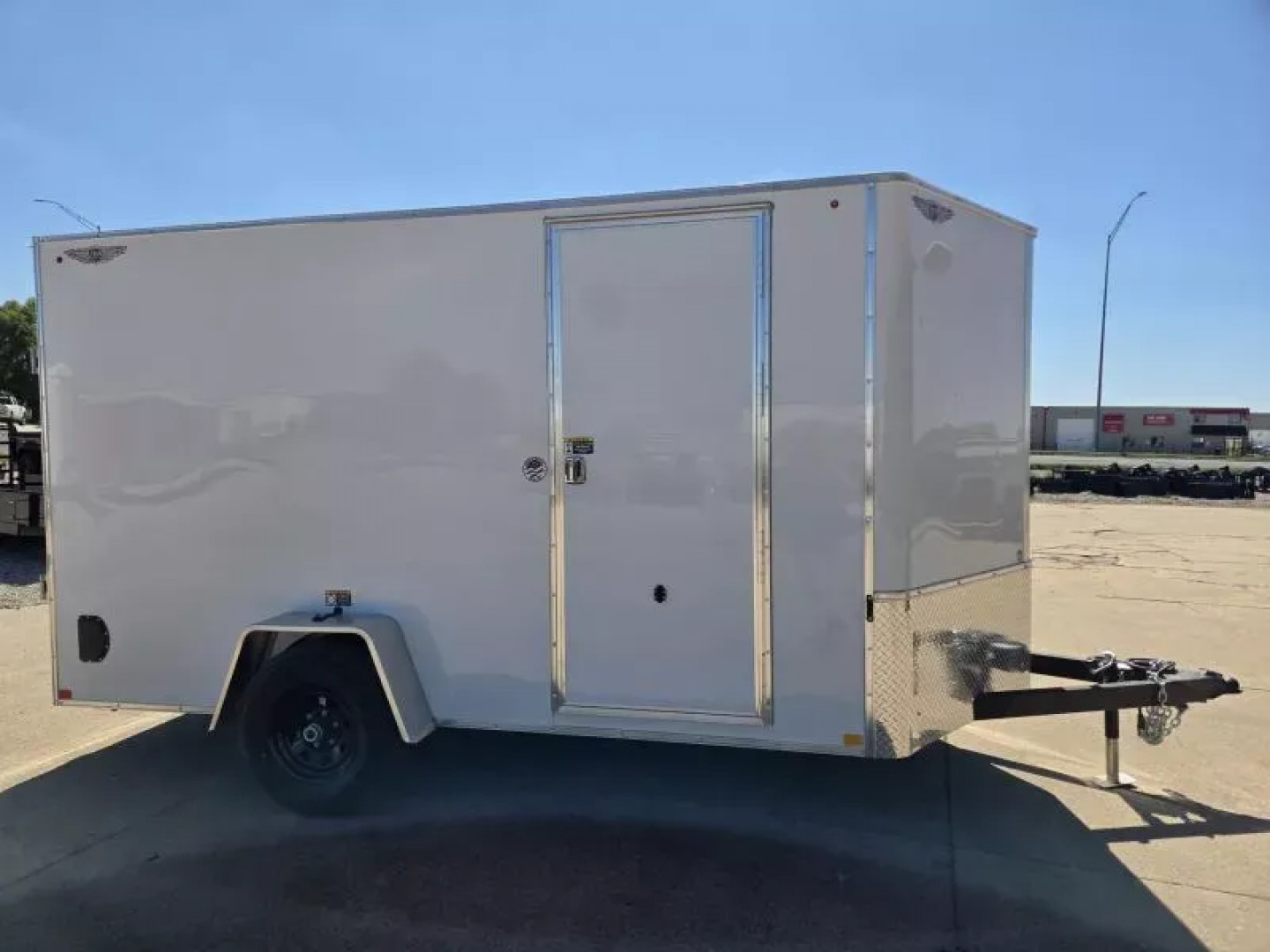 New 2025 H and H Trailer 7x12 HH Series Flat Top V-Nose Enclosed Cargo Trailer  5K Brake