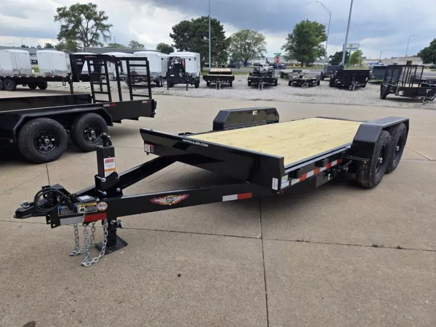 New 2025 H and H Trailer 82x16 Gravity Tilt Equipment Trailer  14K