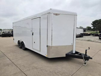 New 2025 H and H Trailer 8.5x20 HH Series Round Top V-Nose Enclosed Car Hauler Trailer  10K