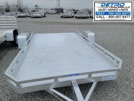 New 2024 Aluma 7712HSLR 3K Torsion Idler Utility Trailer