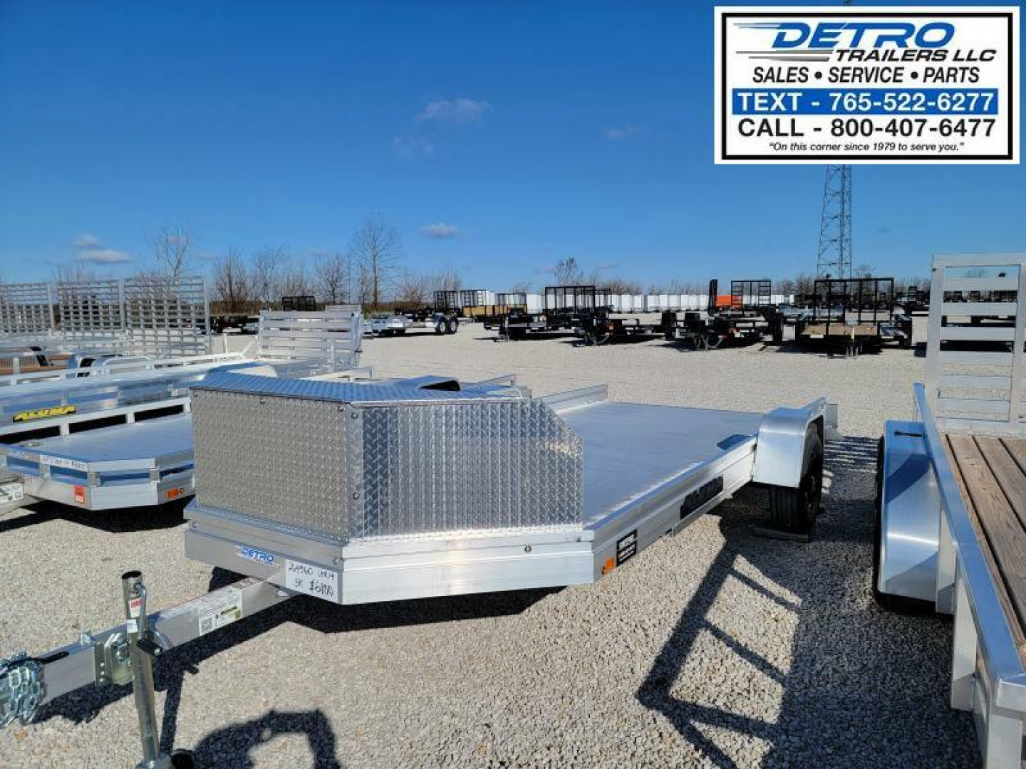 New 2023 Aluma UTR14 3K Torsion Idler Utility Trailer