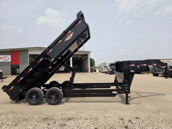 New 2025 H and H Trailer 83x16 Industrial Gooseneck Dump Trailer  14K Scissor