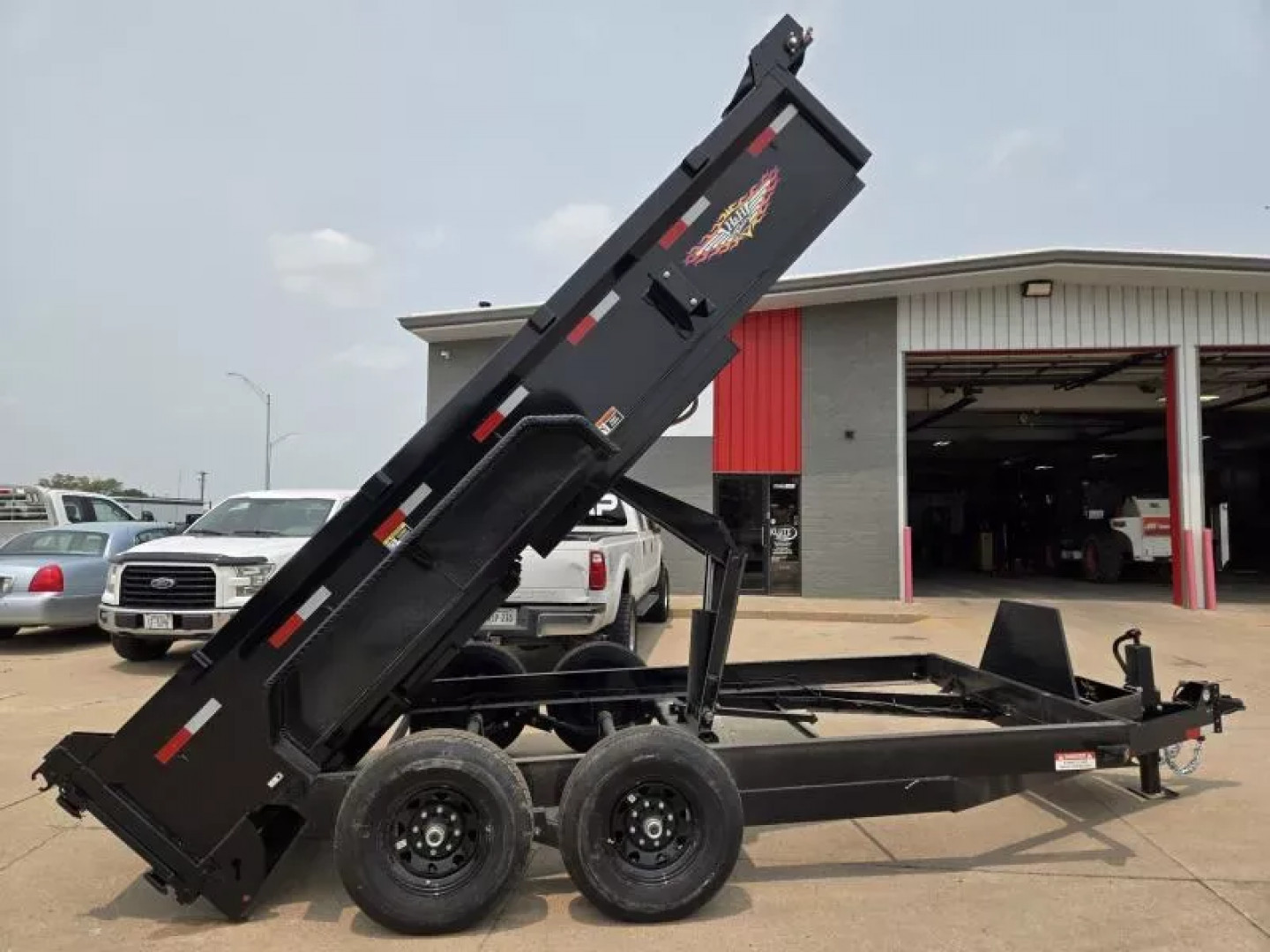 New 2025 H and H Trailer 83x14 Industrial Dump Trailer  14K Scissor
