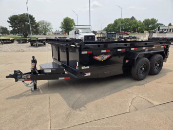 New 2025 H and H Trailer 83x14 Industrial Dump Trailer  14K Scissor