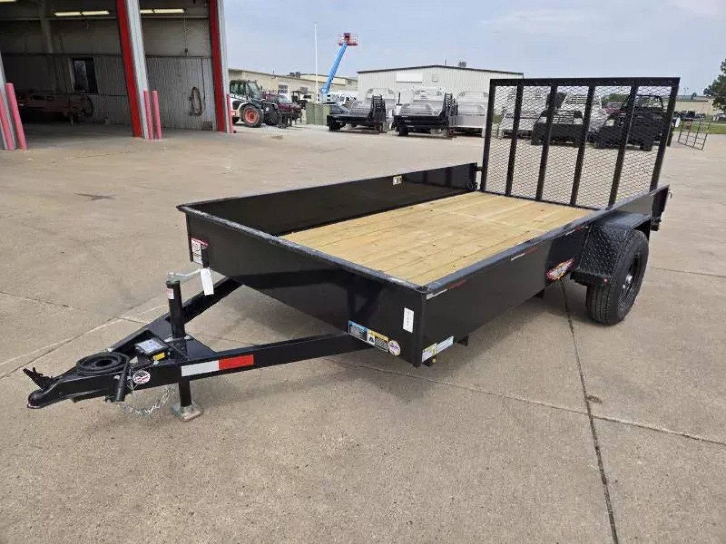 New 2025 H and H Trailer 76x12 Solid Side Utility Trailer  5K Brake