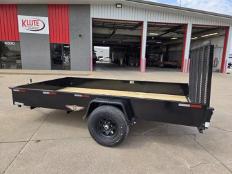 New 2025 H and H Trailer 76x12 Solid Side Utility Trailer  5K Brake