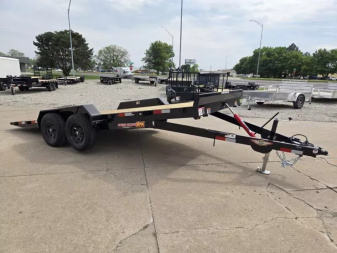 New 2025 H and H Trailer 82x18 Manual Tilt Speed Loader Car Hauler Trailer  10K