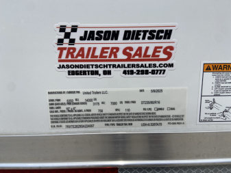 New United USH 28' Racing Trailer