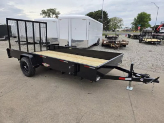 New 2025 H and H Trailer 82x14 Solid Side Utility Trailer  5K Brake