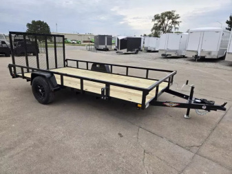 New 2025 H and H Trailer 82x14 Rail Side Utility Trailer  5K Brake