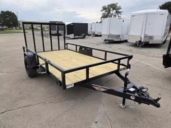New 2025 H and H Trailer 76x12 Rail Side Utility Trailer  5K Brake