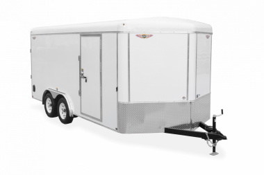 New 2025 H and H Trailer 8x18 HH Series Round Top V-Nose Enclosed Cargo Trailer  10K Tandem