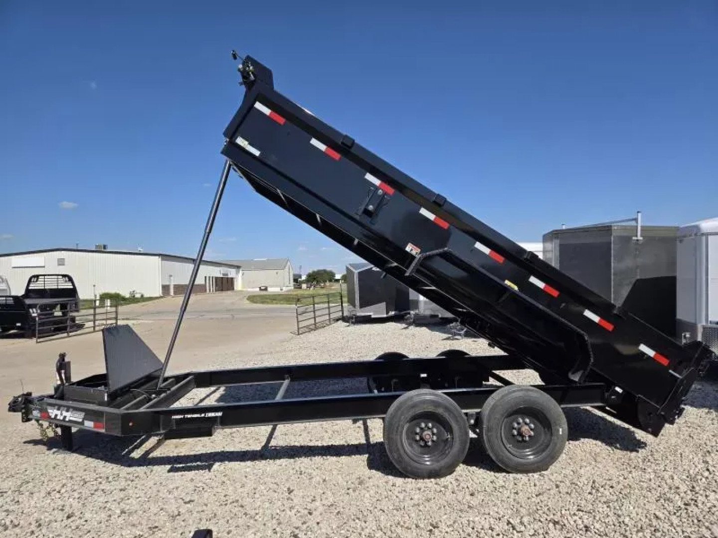New 2025 H and H Trailer 83 x 16 Telescopic I-Beam Dump Bumper Pull 16K