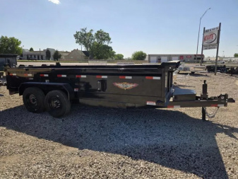 New 2025 H and H Trailer 83x16 Industrial Dump Trailer  16K Scissor