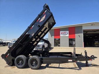 New 2025 H and H Trailer 83x14 Industrial Dump Trailer  14K Scissor