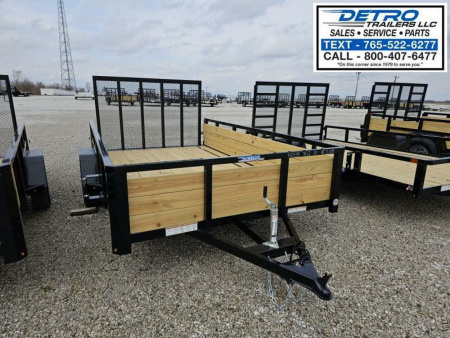New 2024 Sure-Trac 7' x 12' 3K Idler Three Board Tube Top Trailer
