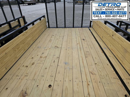 New 2024 Sure-Trac 7' x 12' 3K Idler Three Board Tube Top Trailer