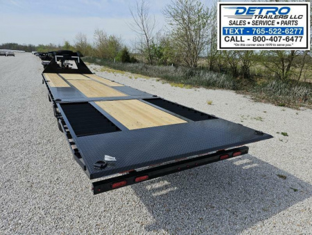 New 2024 Sure-Trac 8.5 x 35 (25+10) 25.9K HD Low Profile Gooseneck Hydraulic Beavertail Deckover Trailer